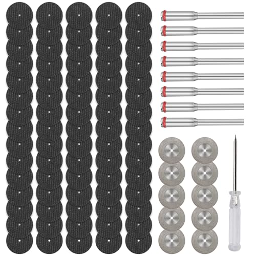 Schneidräder, Mini Trennscheiben Set für Dremel, 60 Stück Sägeblatt und 10pcs Schmirgel Kreissägeblätter mit 8 stk 3mm Dorn, Rotationswerkzeug Zubehör Schneidräder für Edelstahl, Metall, Stein Schneidräder, Mini Trennscheiben Set für Dremel, 60 Stück Sägeblatt und 10pcs Schmirgel Kreissägeblätter mit 8 stk 3mm Dorn, Rotationswerkzeug Zubehör Schneidräder für Edelstahl, Metall, Stein