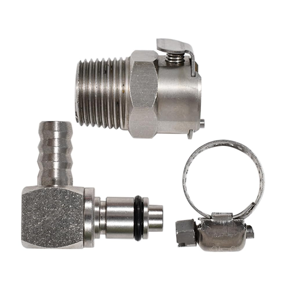Bomba de descarga rápida de doble conector para gasolina Kit de reparación Bomba de combustible de metal Compatible con BMW R1200GS ADV R1200RT S1000RR K1200R K1300R K1600GTL HP4 Rninet