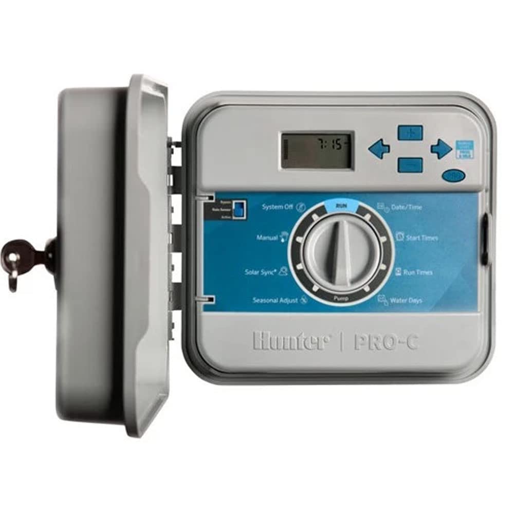 GNCGarden Programador de riego Pro-C Exterior 4 Estaciones Modular Hunter