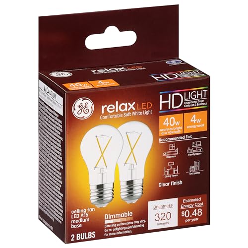Ge 31313 A15 Relax Hd Led Light Bulb 4 Watts