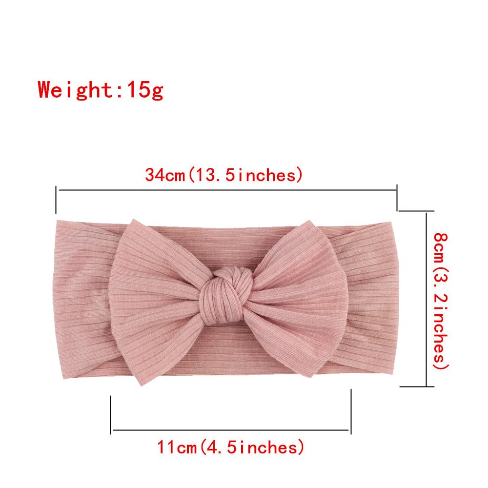 2 Stück Bandeau Turban pour Bébé, Stirnbänder Baby Mädchen Bandeau Nylon pour Bébé Fille, Bandeau Nylon pour Bébé, Bandeau en Nylon souple pour Bébé, Bandeau élastique pour Bébé, Bambin