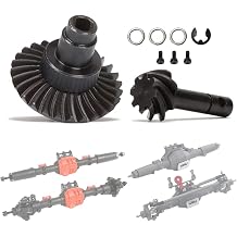 Heavy Duty Bevel Helical Overdrive Gear RC Car Bevel Gear 8T 24T/27T/30T/33T AR44 for 1/10 RC Rock Crawler Axial SCX10 II Axle Portal Spare Parts 27T 8T