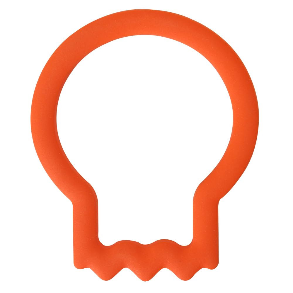 PME Halloween Cookie Cutter with Comfort Grip, Skull, Orange