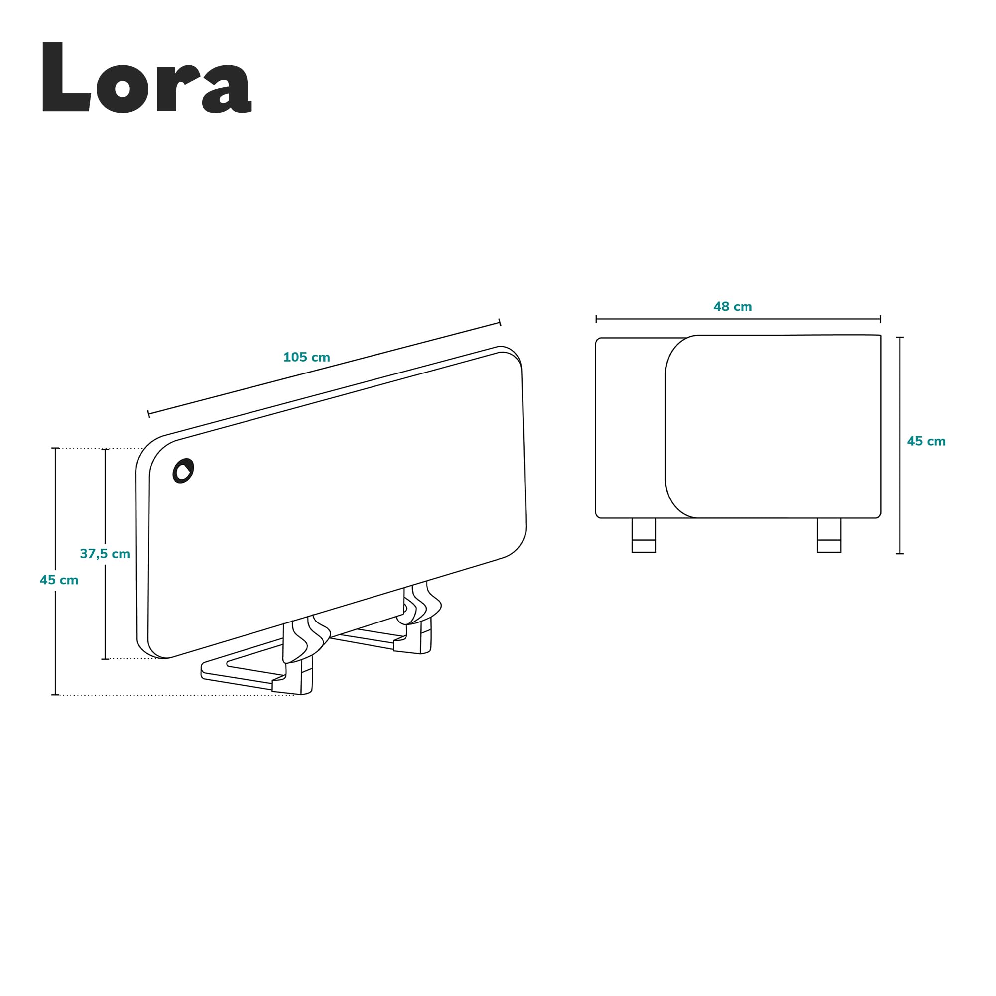 Lionelo Lora Barrière de lit Portable Pliable Enfants, Inclinaison réglable 180°, lit 45-105 cm, StandSafe, Protection Chutes Gris