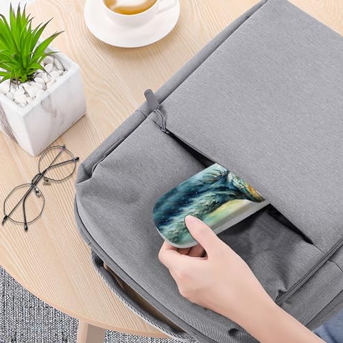 Image of Eyeglasses Case Hard Shell Protective Case for Glasses Eyeglass Box with Cleaning Cloth for Boys Men Man Cute Aesthetic