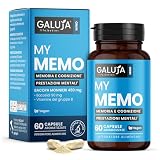 GALUJA My Memo Integratore Memoria Concentrazione Bacopa, 60 Capsule