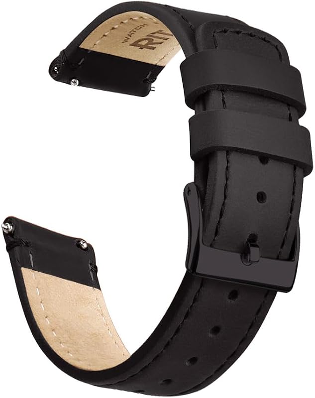 Regalo de Navidad Correa de reloj de cuero de liberación rápida Correa de reloj de cuero 18 mm 19 mm 20 mm 21 mm 22 mm 23 mm o 24 mm para hombres y mujeres, regalos de elefante blanco, rellenos de medias para hombres