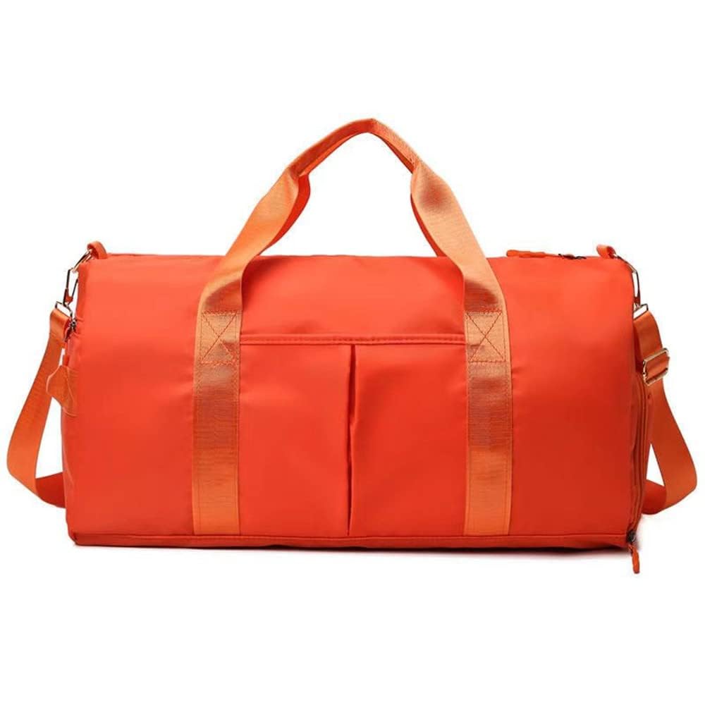 Men and Women's Travel Bag With Shoe Compartment Sports Tote Gym Bag Weekender Overnight Shoulder Bag