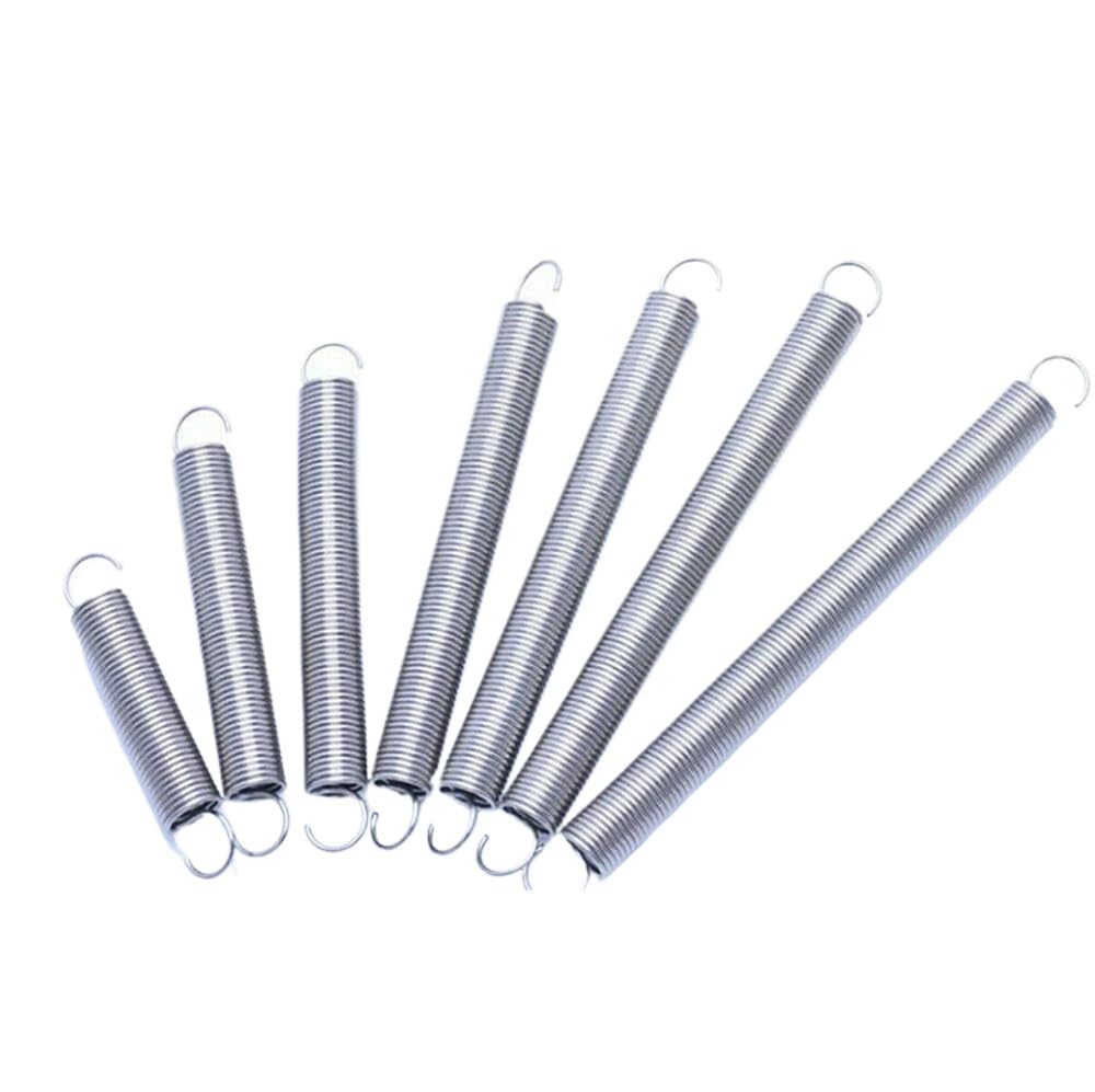 5Pcs 1.2mm Wire Dia. 8/9/10/12mm Outside Dia. Extension Springs 304 Stainless Steel (1.2mmX8mm,Length45mm)