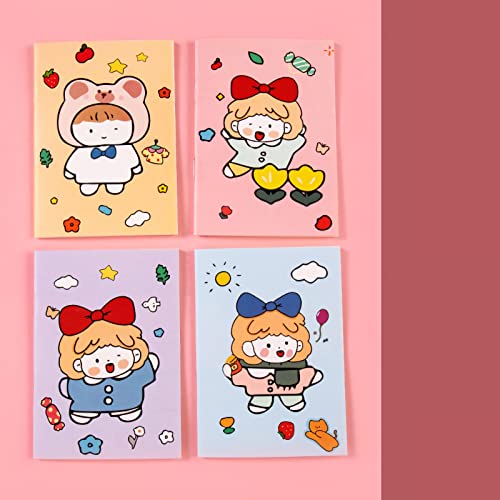 Notebooks de Dibujos Animados, 13 Estilos Variados Lindos Blocs de Notas, 32 Páginas Journal Diary Planner, Ideal para Oficina, Escuela o Uso Doméstico, Hecho de Papel de Calificación de Pulpa de