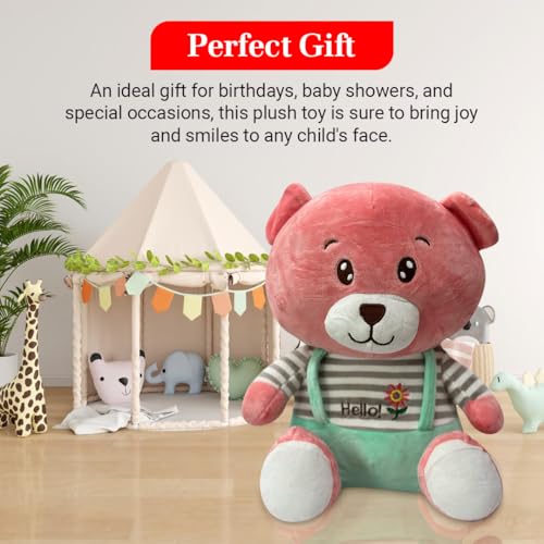Image of ADORA Hooded Teddy Bear Soft Toy - Kawaii Plushie for Kids, Cute & Huggable Baby Plush Toy, Lovable Gift for Boys & Girls, Ideal for Birthdays & Special Occasions (Teddy Green)