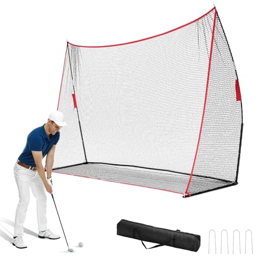 DUMOS 10x7ft Golf Net Red