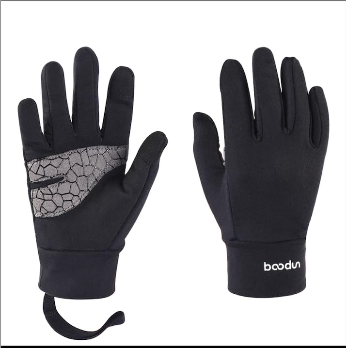 7-9 year old Black Warm Gloves Kids Football Boys/Girls Thermo Fleece Outdoor Sports Anti- slip Touch Screen Junior U7 U8 U9 U10 One size Unisex CYCLING RUGBY Running