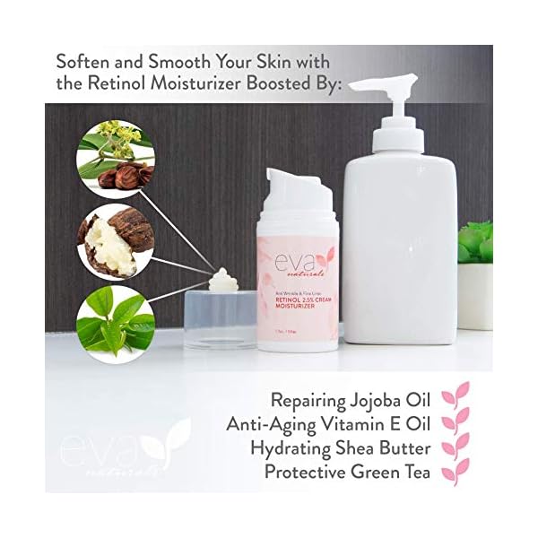 Eva-Naturals-Anti-Aging-Retinol-Cream-For-Face-Anti-wrinkle-Retinol-Complex-Moisturizer-Day-Night-Cream-With-Hyaluronic-Acid-Vitamin-E-For-Women-and-Men-Reduce-Fine-Lines-Dark-Spots-2-Oz Eva Naturals Anti-Aging Retinol Cream For Face - Anti-Wrinkle Retinol Moisturizer Day & Night Face Cream With Hyaluronic Acid & Vitamin E For Women and Men - Reduce Fine Lines & Dark Spots (1.7 oz)