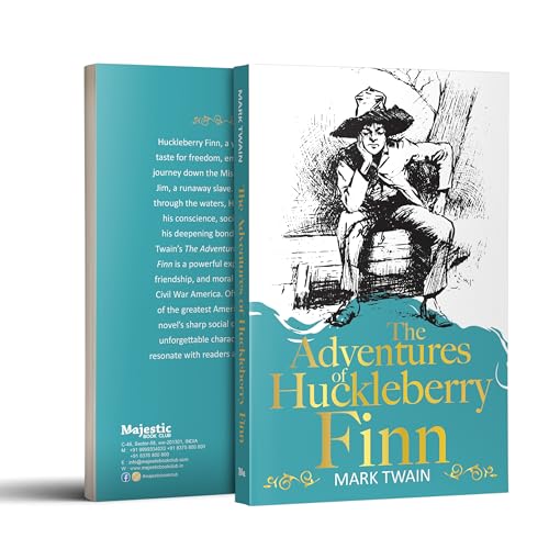 Image of The Adventures of Huckleberry Finn | Adventure Children's Classic for Boys and Girls | Unabridged & Complete (320 Pages) | Paperback Edition with ... for Readers of All Ages (Classic Novels)