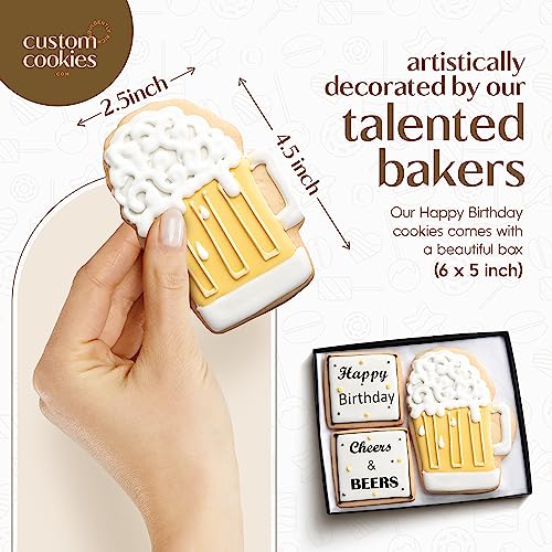 Custom Cookies Happy Birthday Gift Basket Custom Sugar Cookies thumb #2
