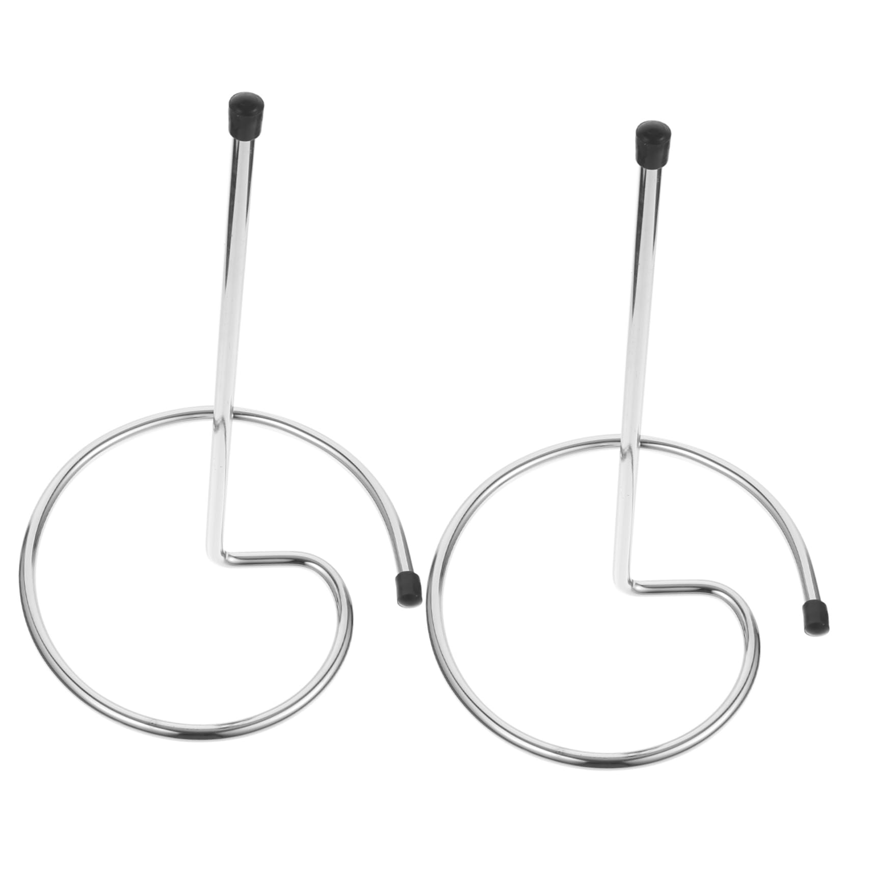 MAGICLULU Supporto Asciugabicchieri per Decanter Vino in Acciaio Inossidabile Argento, Salvaspazio Struttura Capovolta, 2 Pezzi per Casa e Ristorante