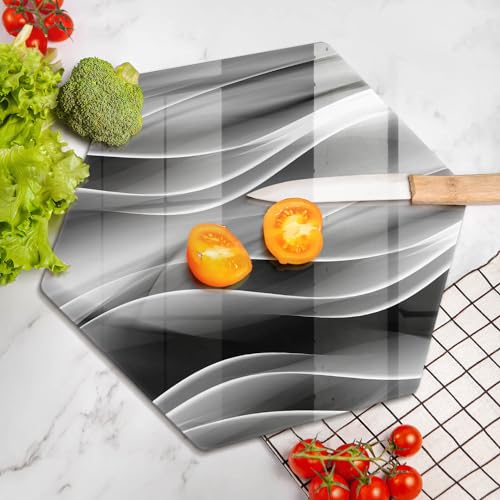 Planche à découper induction Wallfluent protège plaque cuisson verre hectogonal résistant