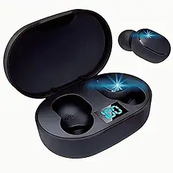 Fone De Ouvido Sem Fio Bluetooth Compativel Com todos Aparelhos Recarregamento Rapido com visor De Carga Bateria Dura até 3hs Melhor Investimento