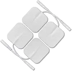 4 Eletrodos para Fisioterapia Eletroestimulador 2mm tamanho 5x5