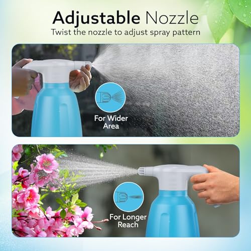 Image of AGARO Elite 2L Electric Sprayer Bottle, Automatic Watering of Indoor /Outdoor Plants, Rechargeable, Power Sprayer with Adjustable Spout for Garden, Fertilizing, Cleaning