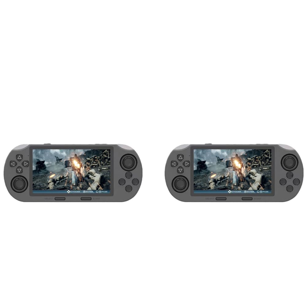Consola de Videojuegos Retro Portátil de Mano con 2 Unidades - Consola de Juegos USB Recargable para Niños y Adultos, Regalo de Cumpleaños para Amigos