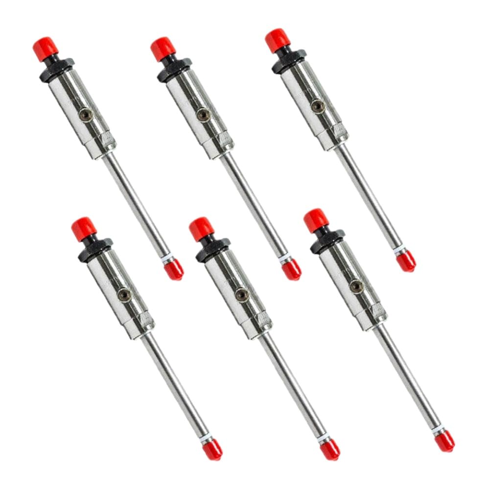 6Pcs Fuel Injector Pencil Nozzle 8N7005 Compatible with Caterpillar 3304 3304B 3306 3306B Engine Fuel Supply System