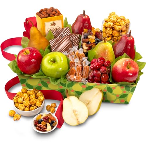 A Gift Inside Orchard Delight Fruit and Gourmet Basket