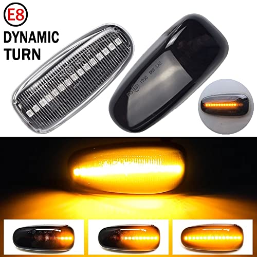 Espejo Secuencial Luz Indicador Lateral de Señal Giro Dinámico Mercedes W202 W210 W208 2