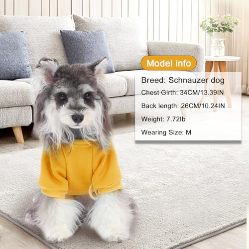 Image of 2 Pack Dog Hoodie Warm Hood Dog Sweater Cold Weather Small Dogs Sweatshirt Comfort Pet Clothes for Small Medium Dogs with Pockets Cats Chihuahua Clothes for Male Female Girl Boy Sporty Daily Wear