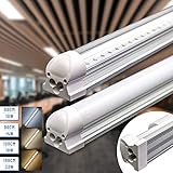 ◀Installation▶ Led Unterbauleuchte kann einfach durch 2 Halter mit Schraube an der Wand oder Decke befestigt werden und die Led Unterbauleuchte dann einklicken. Mit Hilfe von ebenfalls beiligenden Adaptern(ca. 3cm) kann man die Röhren auch verbinden und in einer Reihe montieren.Die Installation braucht keinen Starter.