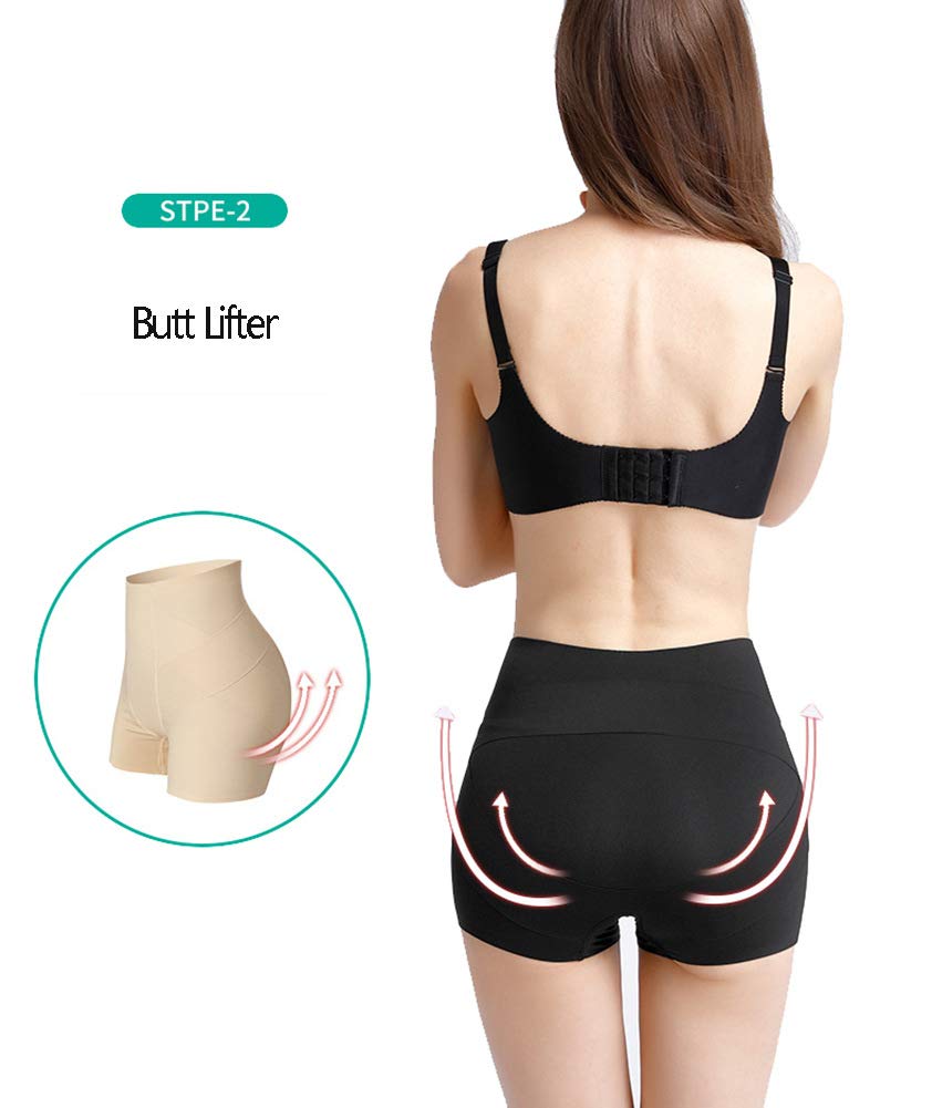 ISCBAFYX Majtki Butt Lifter 2 szt. Kobiety Dziewczęta Niewidoczne figi wzmacniają biodra Faux Bum Shapewear
