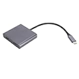 Tangxi USB C to Daul HD Multimedia Adapter, 4K 60Hz USB C to HD Multimedia Interface Splitter, Extended and Mirrored Display, for Laptop PC