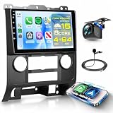 8 Core 4+64G 5G WiFi Car Radio Stereo for Ford Escape 2007-2012/Mazda Tribute 2007-2012 with DSP Carplay Android Auto, Sellrich 9" 1280P Touch Screen Radio with BT 5.0 GPS FM/RDS SWC Backup Camera
