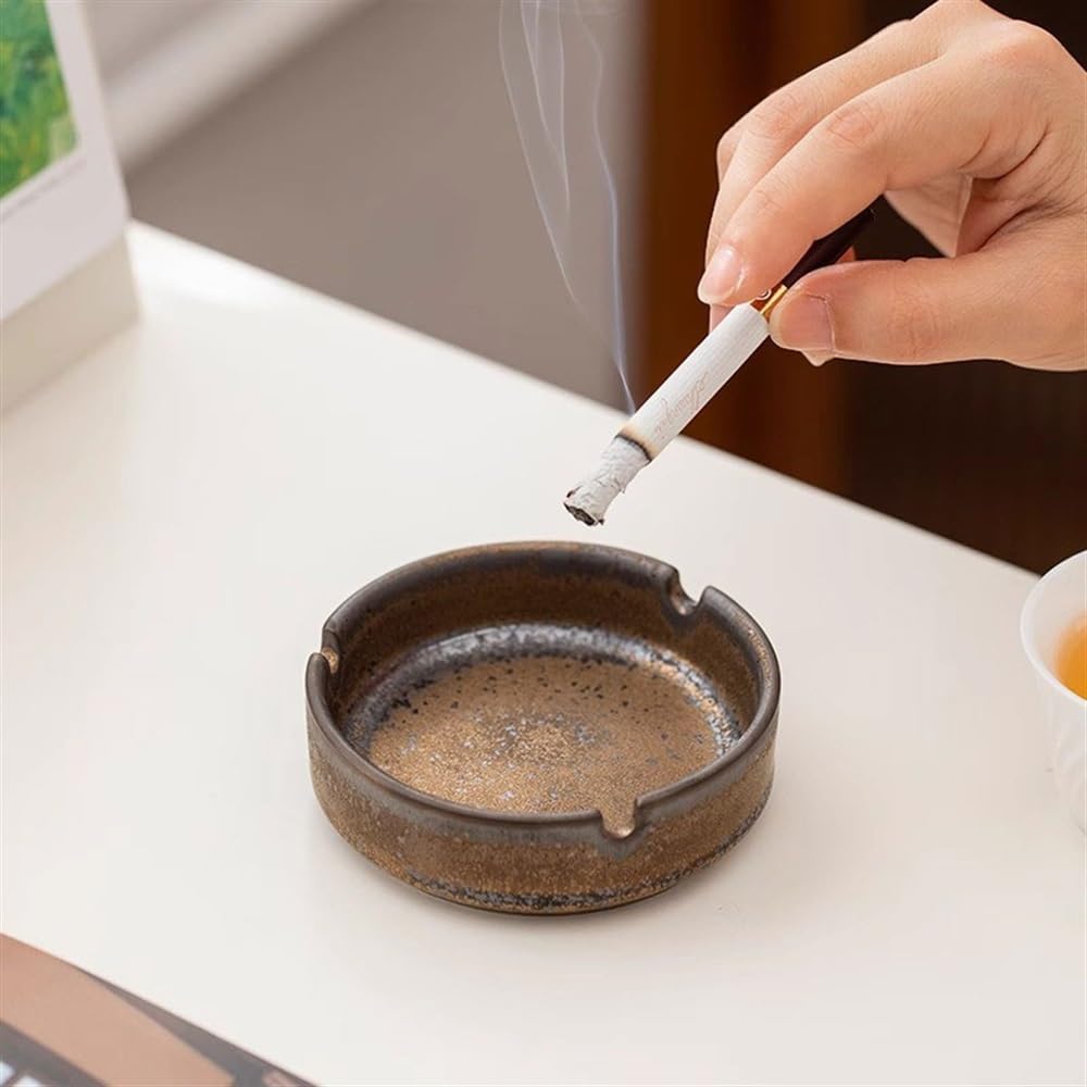 Posacenere Da Esterno Per Patio Con Coperchio, Set Di Posacenere Da Esterno Per Sigarette Posacenere Da Esterno In Acciaio Inossidabile Con Coperchio Per Esterno - Foto 5