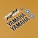 Negro/Negro/Blanco 7 Conjunto de pegatinas de pieza Yamaha - YZF-R125 08-17