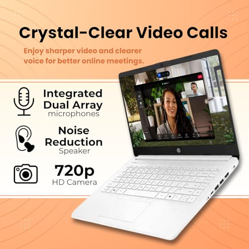Image of HP Ultrabook Laptop with Microsoft Copilot AI & Office 365 • Intel High Performance CPU • 8GB RAM • 1.3TB Storage (320GB SSD and 1TB OneDrive) • Windows 11 w /o Mouse