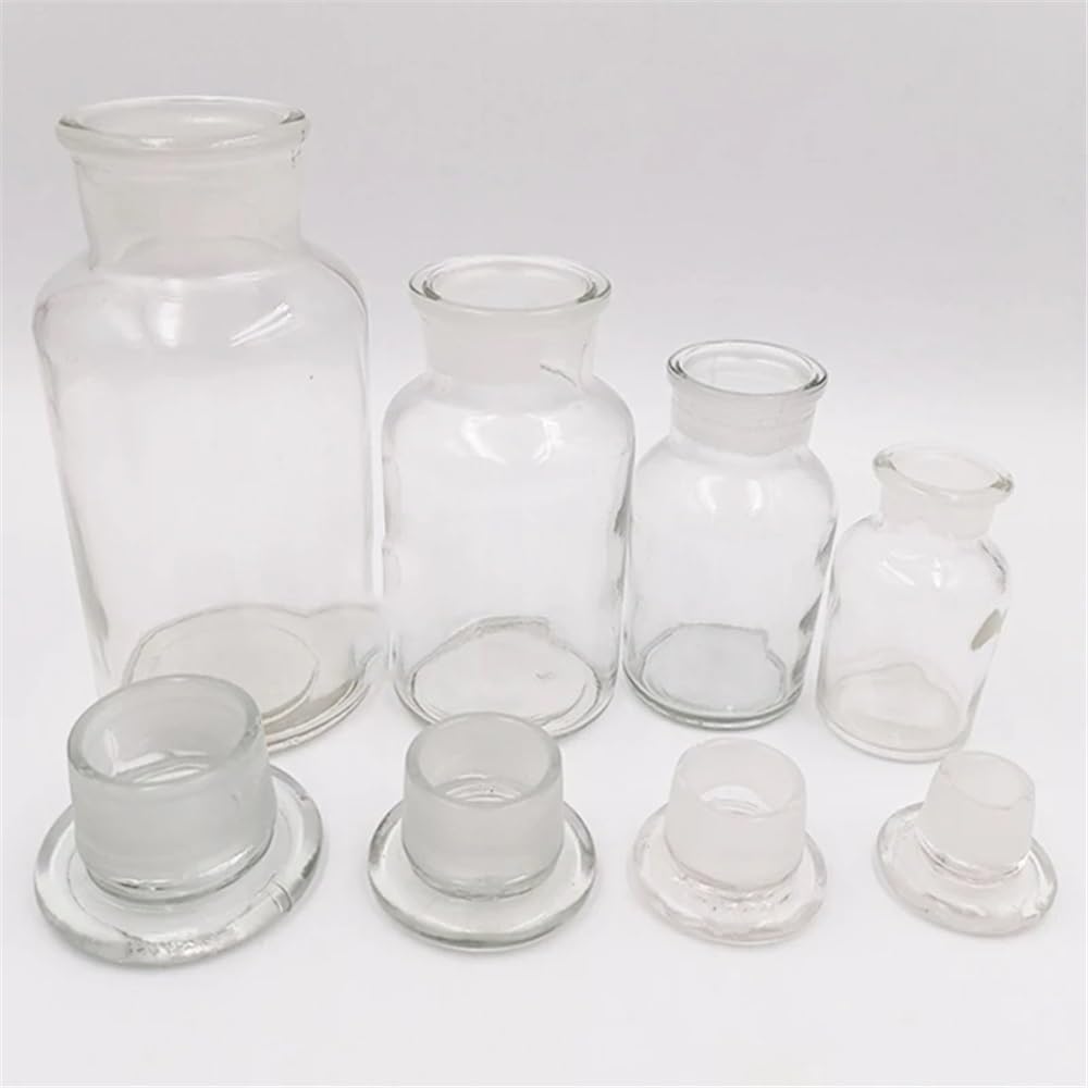 Équipements et fournitures de laboratoire Flacons de réactifs en verre transparent/brun 30 à 1000 ml, flacons scellés avec échelle, équipement d'expérimentation