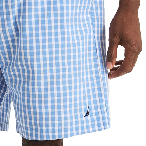Nautica Men's Sustainably Crafted Plaid Poplin Sleep Short4