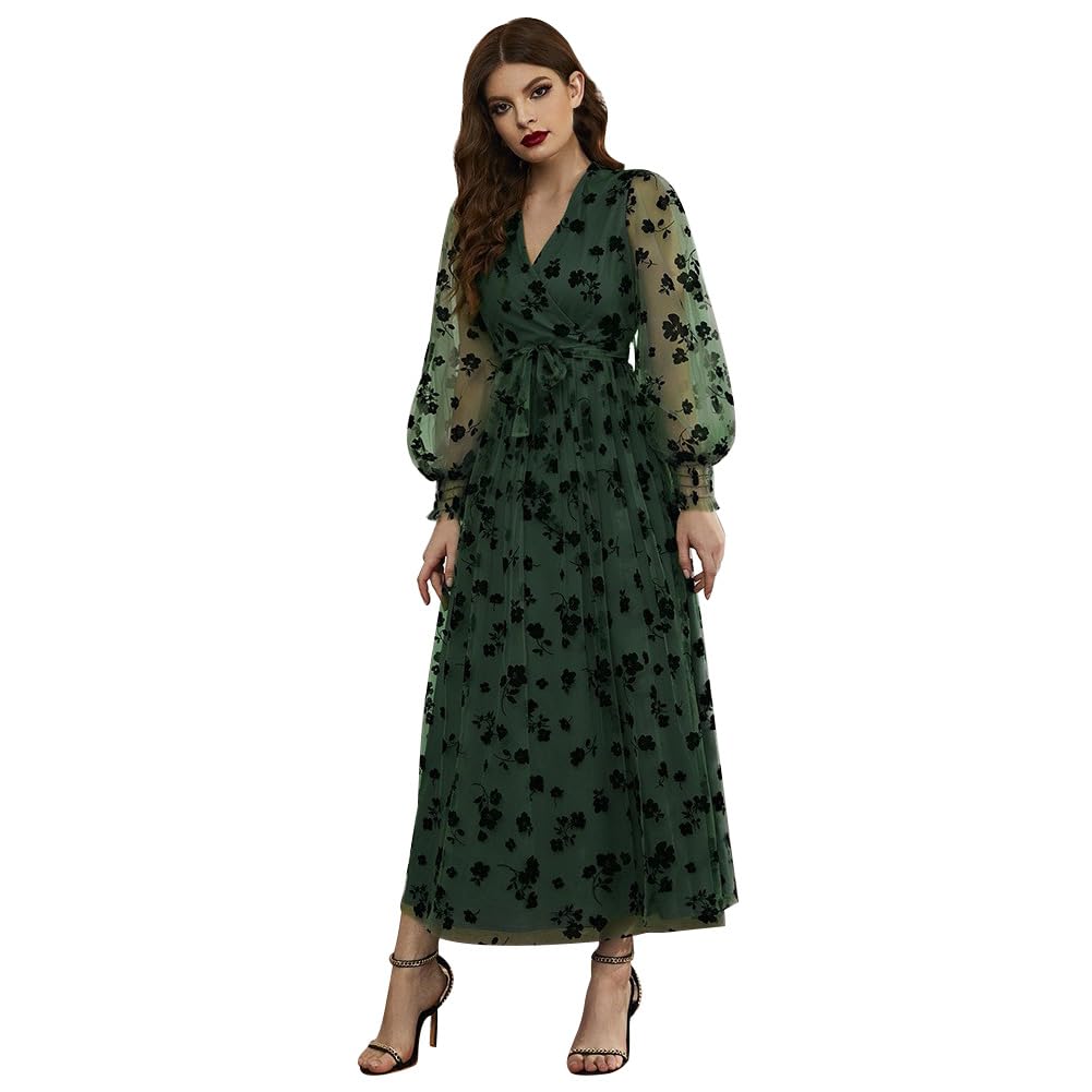 Robe de soirée automne hiver maxi longue pour cocktail chic - 7