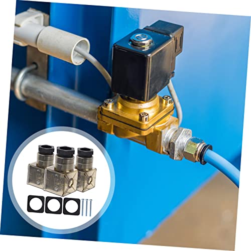 VILLCASE 3 Peças 43650A Caixa De Junção Caixa Preta Conector Da Bobina Caso Solenóide Conector Da Bo