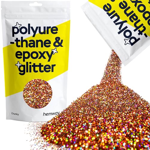 Hemway Resin Glitter Bronze Brown Holographic 100g Chunky