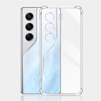 Tecno Camon 40 Pro ile Uyumlu Kamera Korumalı Airbag Antishock Köşe Korumalı Şeffaf Silikon Kılıf