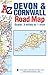 Devon & Cornwall Road Map (A-Z Road Map)