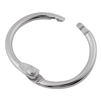 Amazon.com : 20PCs Loose Leaf Rings, Metal Hinged Ring Book