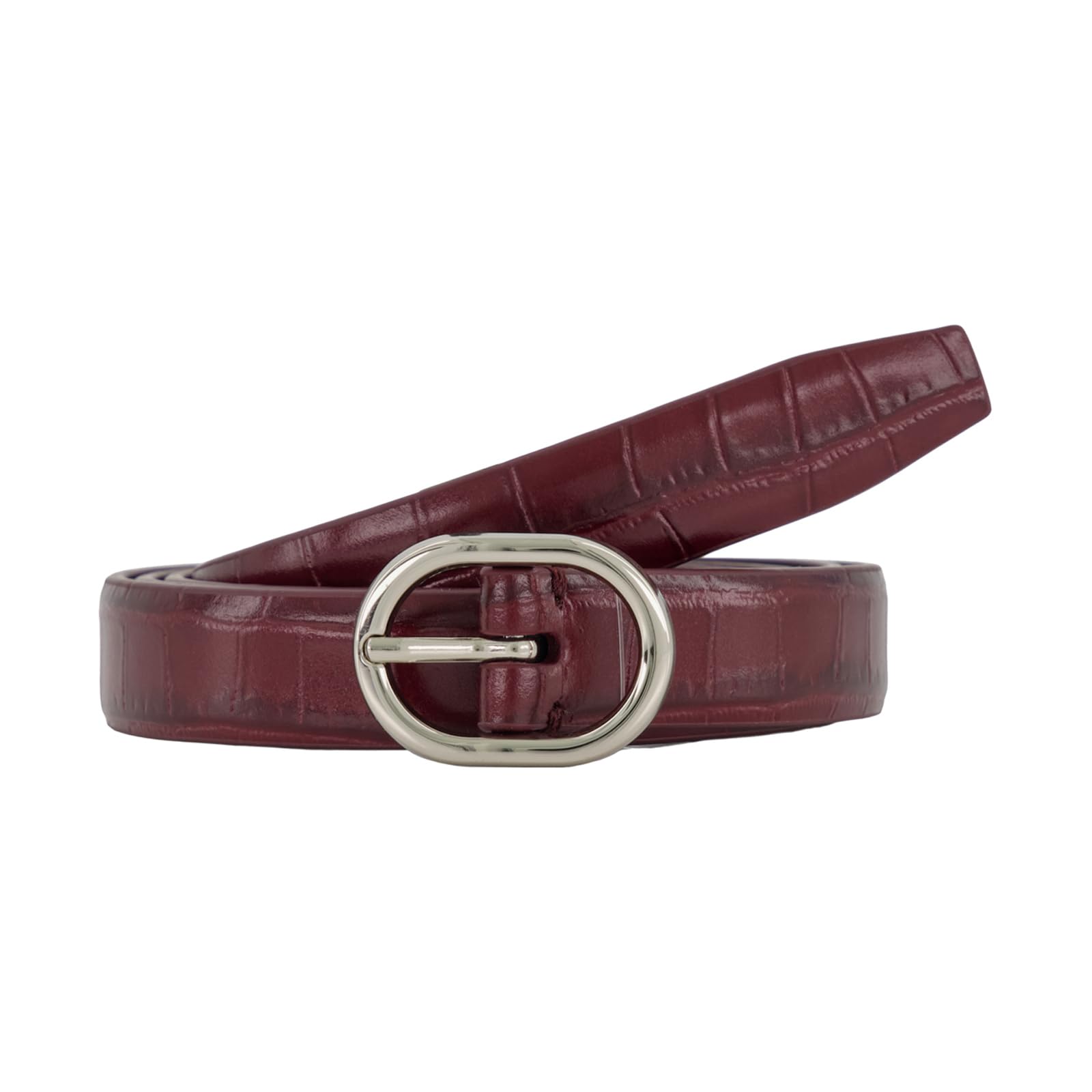 Vince Womens 1 Inch Oval Buckle Belt