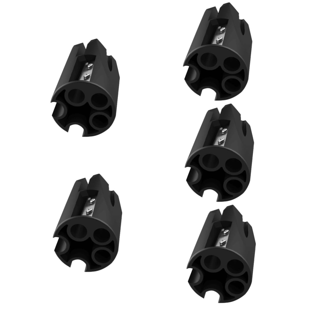 Ipetboom 5pezzi Temperamatite Per Matite Per Sopracciglia Con Design Pratico Accessorio Per Trucco e Leggero Per Estetiste e Uso Quotidiano