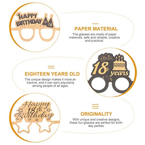 TENDYCOCO 6 paia di occhiali di carta per feste di...