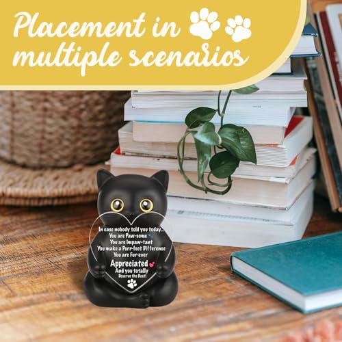 Figura decorativa de gato negro FOUGSTA XXS22 miniatura 3