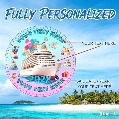 Imán Decorativo Personalizado para Puerta de Crucero Redondo miniatura 5